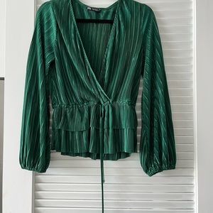 Zara pleated top